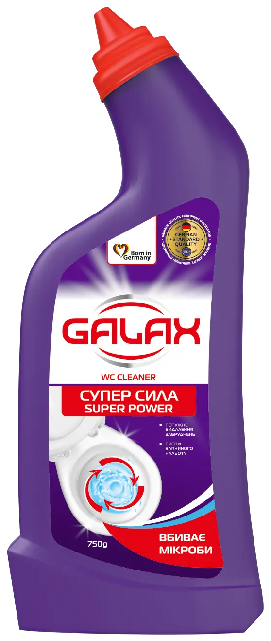 Гель для туалету проти нальоту Супер Сила GALAX 750 г