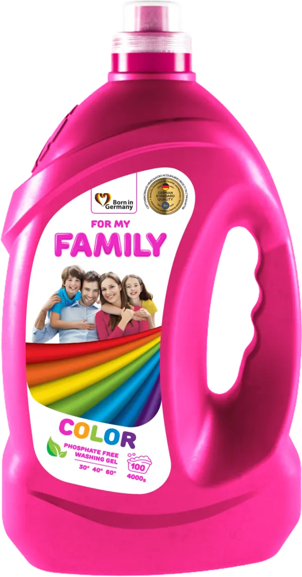 Гель для прання кольорових речей For My Family 4000 г (100 прань)