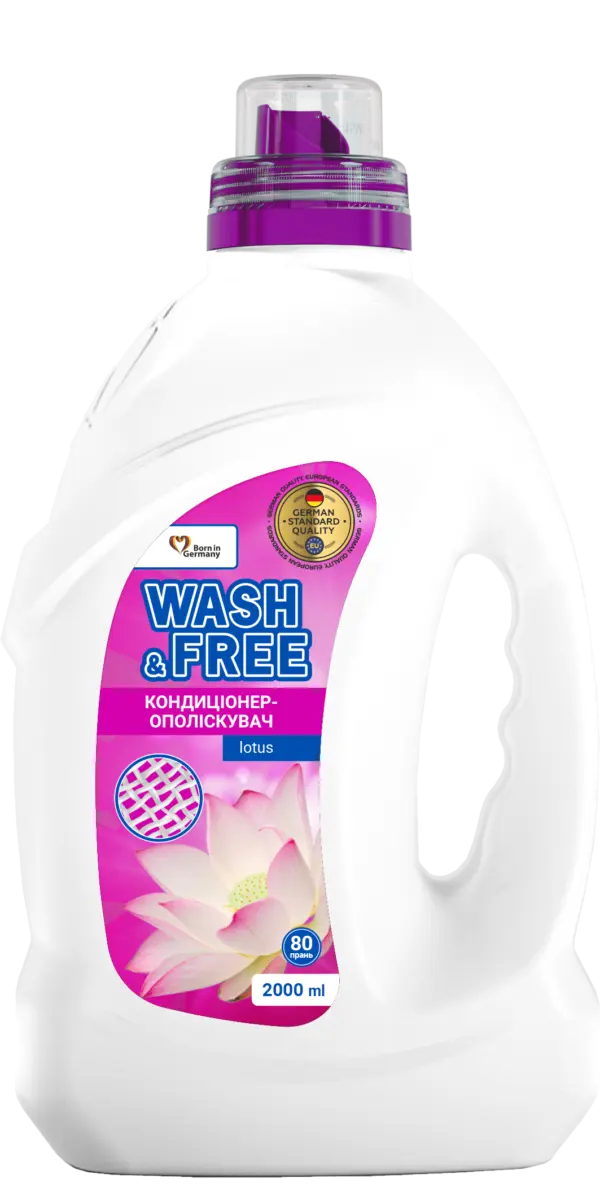Кондиціонер для білизни лотос Wash&Free 2000 мл