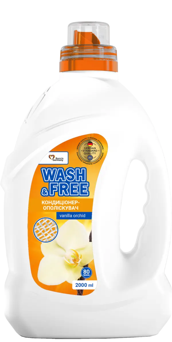 Кондиціонер для білизни ванільна орхідея Wash&Free 2000 мл