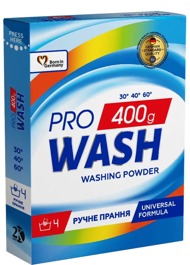 Пральний порошок для ручного прання PRO WASH 400 г