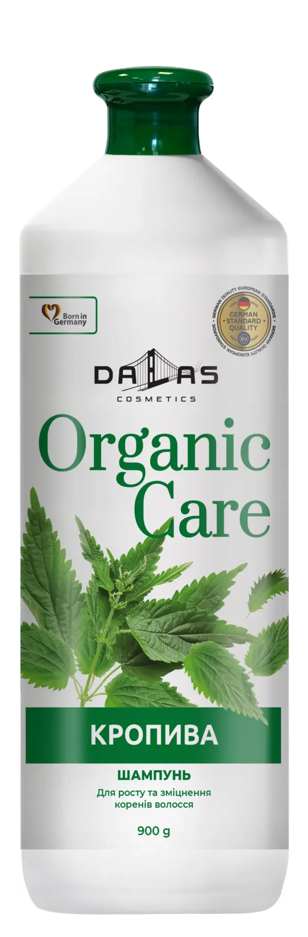 Шампунь для зміцнення волосся з кропивою Dalas Organic Care 900 мл
