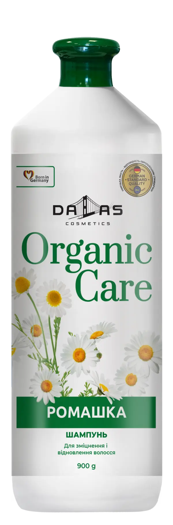 Шампунь для блиску волосся з ромашкою Dalas Organic Care 900 мл