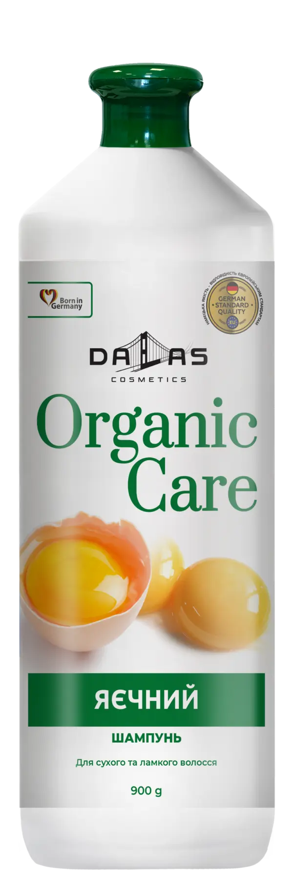 Шампунь яєчний для живлення волосся Dalas Organic Care 900 мл
