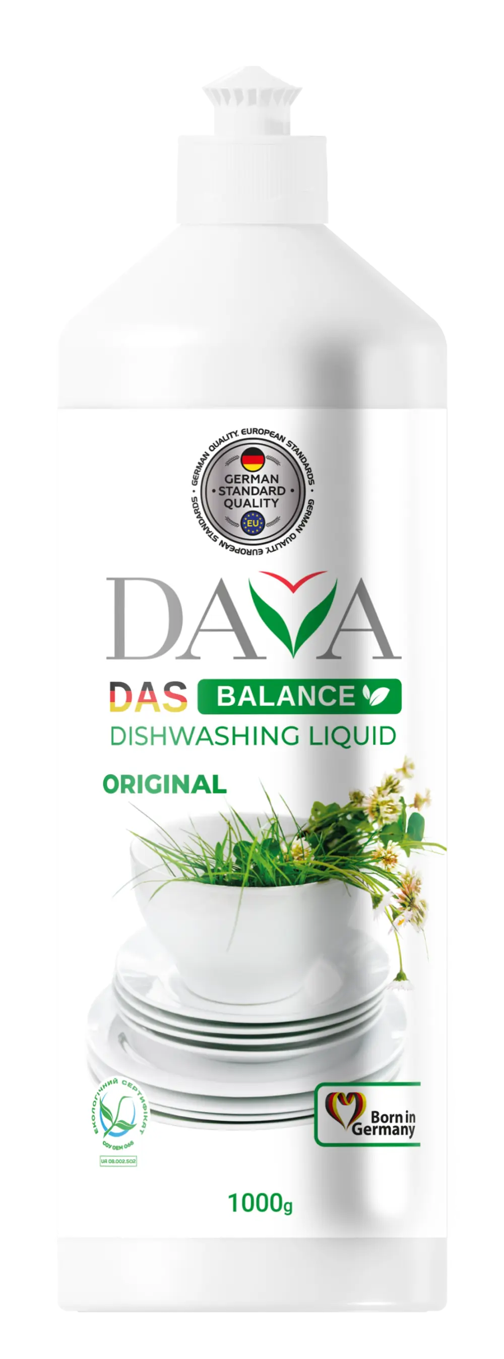 Еко засіб для миття посуду Original DAVA Balance 1000 г