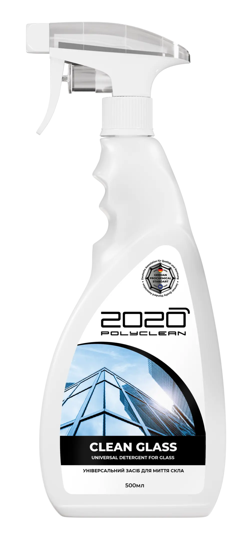Спрей для миття скла авто Clean Glass Polyclean 500 мл
