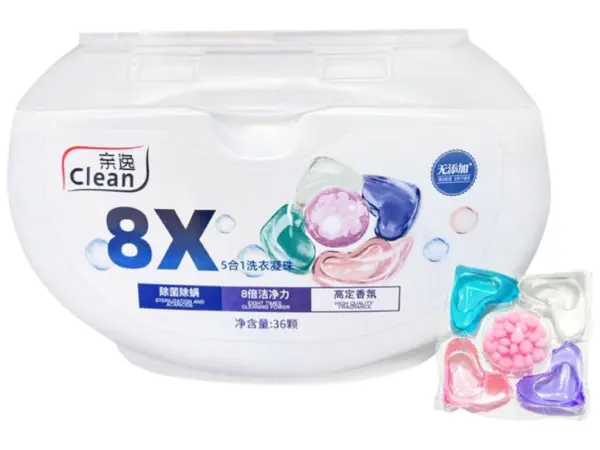 Парфумерні капсули для прання Clean 8X 6в1, 36 шт