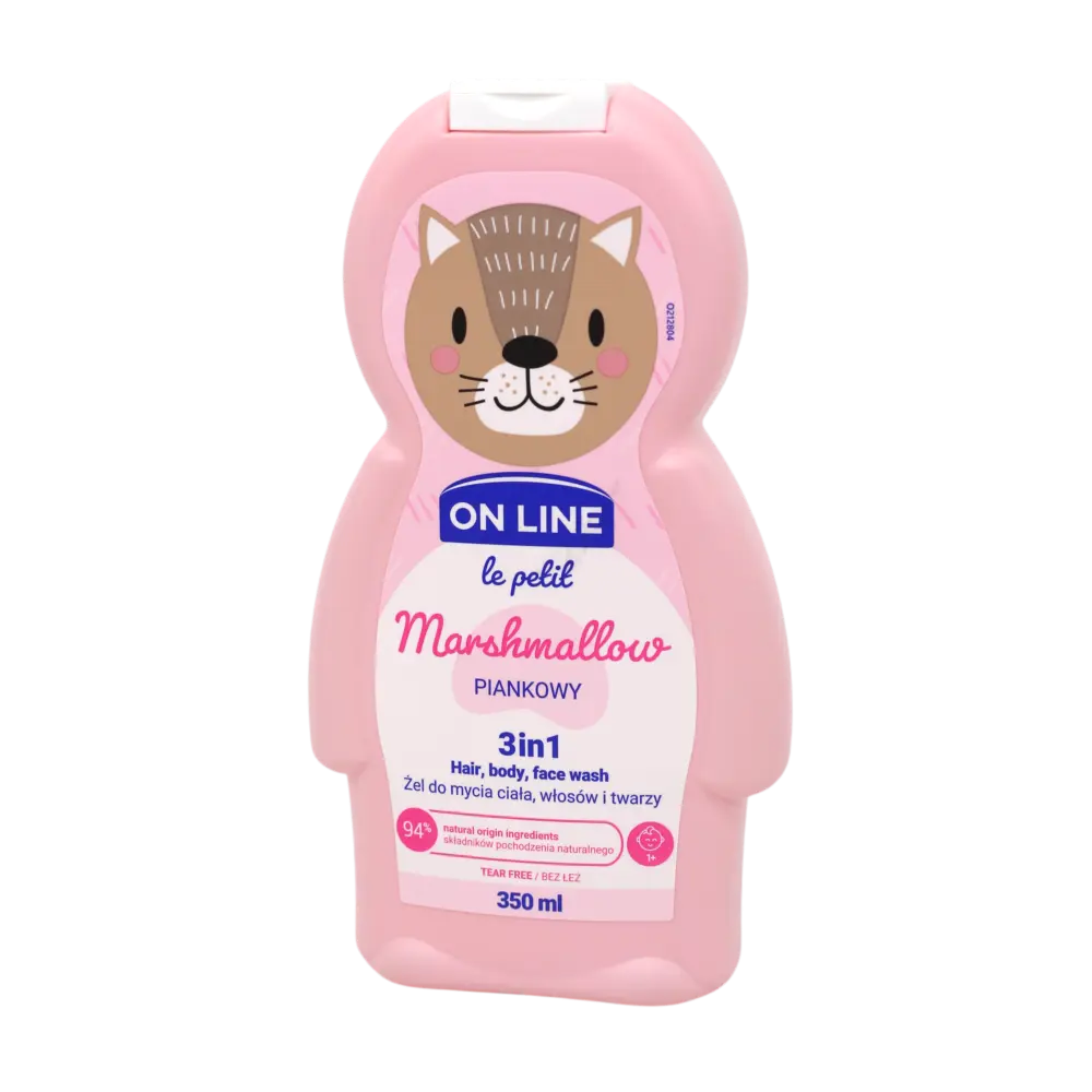 On Line Le Petit Marshmallow дитячий гель-шампунь 3в1 для волосся, тіла та обличчя 350 мл