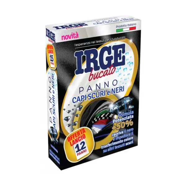 Серветки для прання IRGE для чорних і темних речей, 12 шт