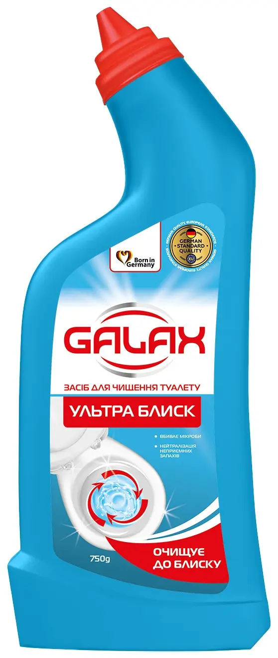Засіб для чищення унітазу Ультра блиск GALAX das PowerClean 750 г
