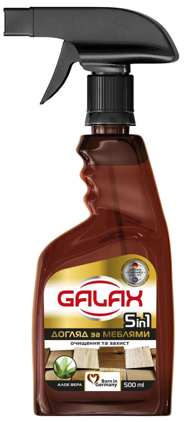 Засіб для догляду за меблями 5в1 з алое вера GALAX das PowerClean 500 мл
