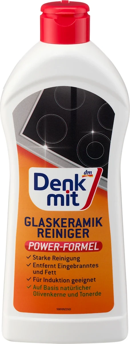 Засіб для чищення склокерамічних плит Denkmit Glaskeramikreiniger, 300 мл