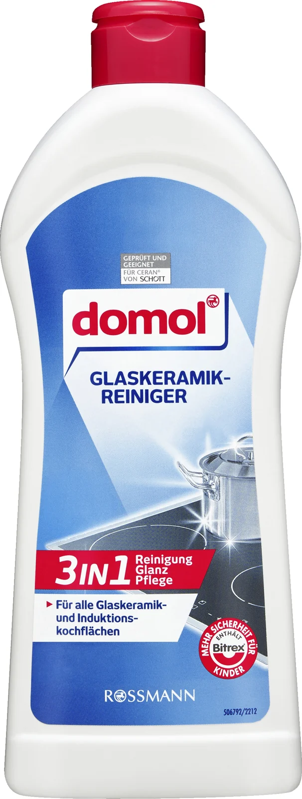 Засіб для чищення склокерамічних поверхонь Domol Glaskeramik Reiniger, 300 мл