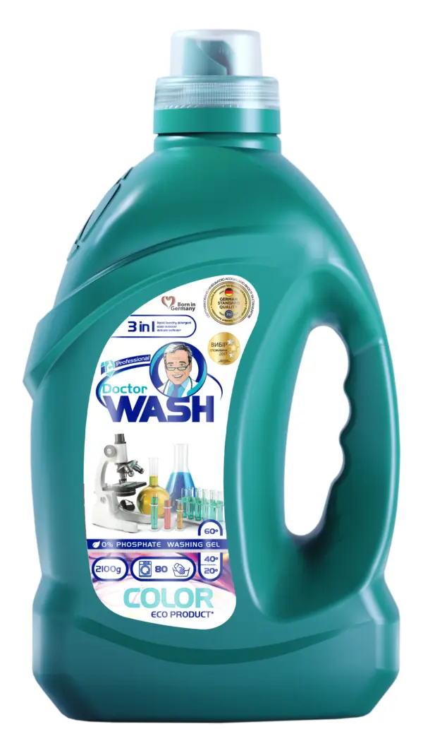 Гель для прання кольорових речей 3в1 Doctor Wash 2100 г (84 прань)