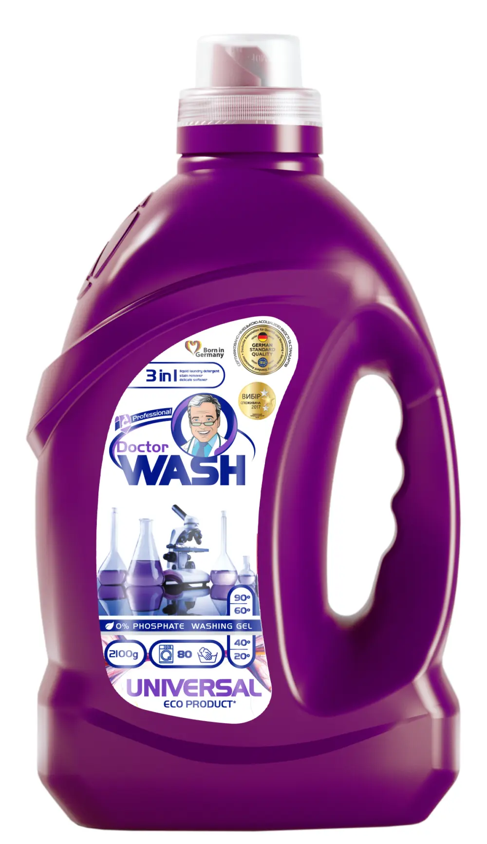 Гель для прання універсальний 3в1 Doctor Wash 2100 г (84 прань)