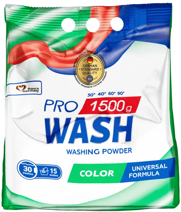 Пральний порошок для кольорових речей PRO WASH Color 1500 г