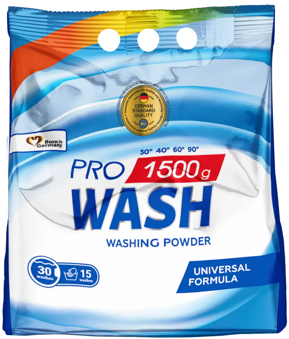 Пральний порошок універсальний PRO WASH 1500 г