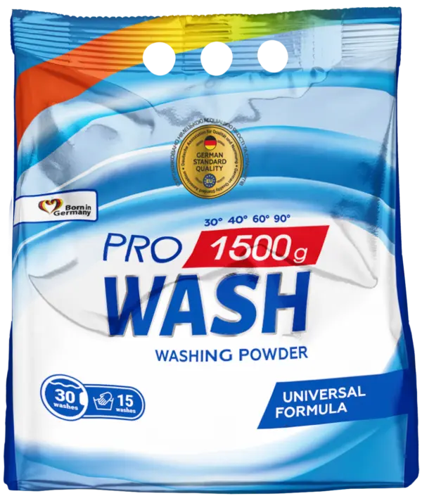 Пральний порошок універсальний PRO WASH 1500 г