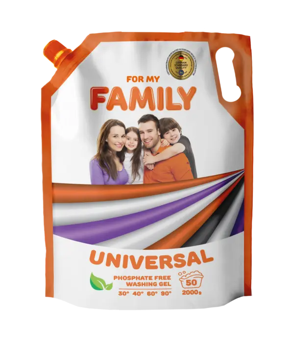 Гель для прання універсальний For My Family 2000 г дой-пак (50 прань)