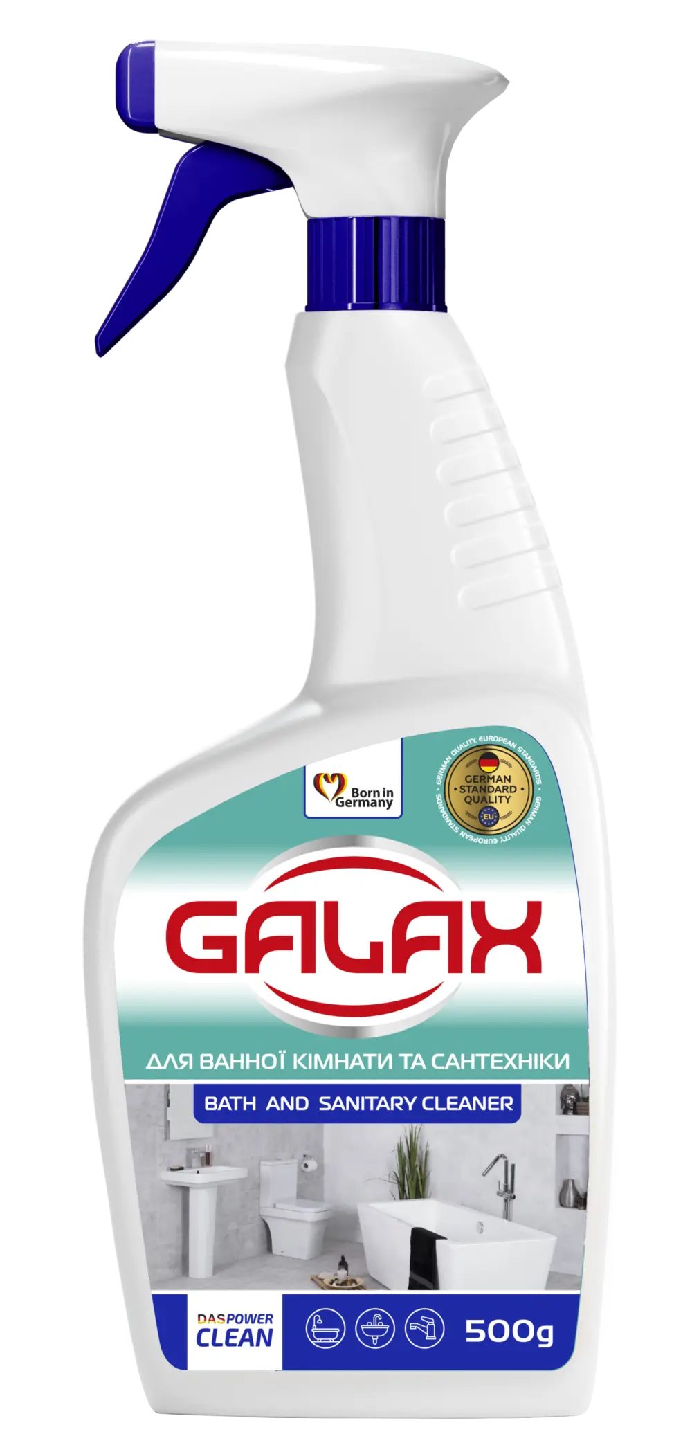 Засіб для миття ванної та сантехніки GALAX 500 г спрей