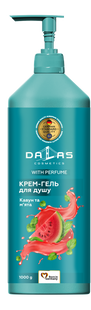 Крем-гель для душу Кавун та м'ята Dalas 1 л DL-SHOWER-GEL-WATERMELON-MINT-500G фото