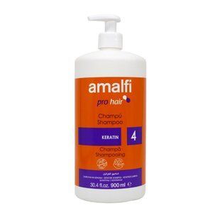Amalfi Шампунь Keratin для волосся з дозатором 900 мл ASKD900 фото