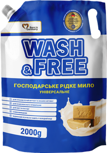 Мило господарське рідке універсальне Wash&Free 2 кг WASHFREE-LIQUIDSOAP-UNIVERSAL фото