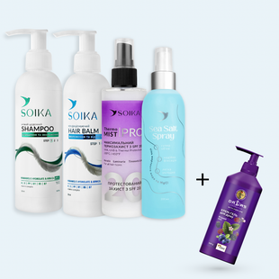 Набір для волосся Soika 4в1 + крем-гель для душу Dalas у подарунок Анхель фото