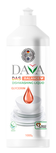 Еко засіб для миття посуду з гліцерином DAVA Balance 1000 г DV-BALANCE-DISH-LIQUID-GLYCERIN фото