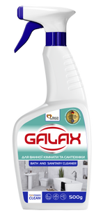 Засіб для миття ванної та сантехніки GALAX 500 г спрей GALAX-BATH-UNIVERSAL фото