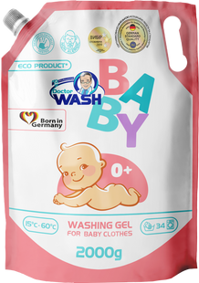 Гель для прання дитячий Doctor Wash Baby 2 кг дой-пак (34 прань) DW-BABY-GEL-SENSITIVE-REFILL фото