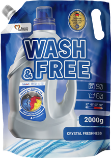 Гель для прання універсальний Wash&Free 2 кг дой-пак (67 прань) WF-GEL-UNIVERSAL-REFILL фото