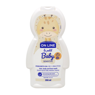 On Line Le Petit Baby Sensitive 0+ дитячий гель-шампунь для новонароджених 350 мл ONLS350 фото