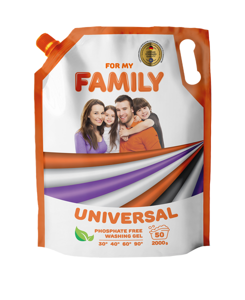 Гель для прання універсальний For My Family 1 кг дой-пак (25 прань) FMF-GEL-UNIVERSAL-REFILL фото