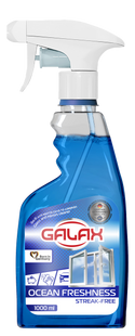 Спрей для миття скла Океанська свіжість GALAX 1000 мл GALAX-GLASS-OCEAN фото