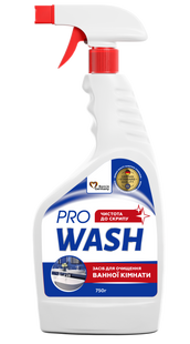 Засіб для миття ванної та сантехніки PRO WASH 750 г PROWASH-BATHROOM-CLEANER фото
