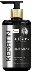 Маска для волосся з кератином і молочним протеїном Dalas Keratin 900 мл DL-HAIR-MASK-KERATIN-MILK-PROTEIN фото