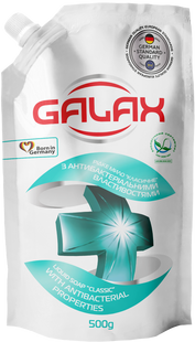 Рідке мило антибактеріальне Класичне GALAX 500 г дой-пак GALAX-SOAP-CLASSIC-REFILL фото