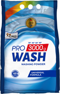 Пральний порошок універсальний PRO WASH 3 кг PROWASH-POWDER-UNIVERSAL фото