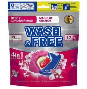 Капсули для прання Магія орхідей Wash&Free 17 шт дой-пак 005957 фото