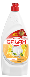 Засіб для миття посуду концентрований Лимон GALAX 950 г GALAX-DISH-LEMON фото