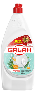 Засіб для миття посуду концентрований Мандарин та хвоя GALAX 950 г GALAX-DISH-MANDARIN-PINE фото