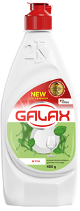 Засіб для миття посуду концентрований М'ята GALAX 480 г GALAX-DISH-MINT фото