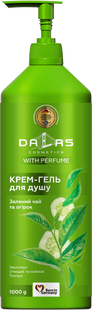 Крем-гель для душу Зелений чай та огірок Dalas 1 л DL-SHOWER-GEL-GREEN-TEA-CUCUMBER-200G фото