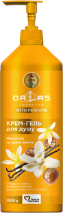 Крем-гель для душу Масло ши та пряна ваніль Dalas 1 л DL-SHOWER-GEL-SHEA-VANILLA-200G фото