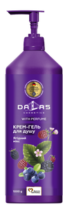 Крем-гель для душу Ягідний мікс Dalas 1 л DL-SHOWER-GEL-BERRY-MIX-200G фото